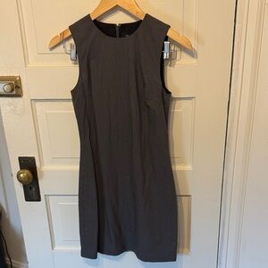 Theory Dark Gray Sleeveless Mini Dress